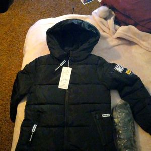 Black Disney Font Coat